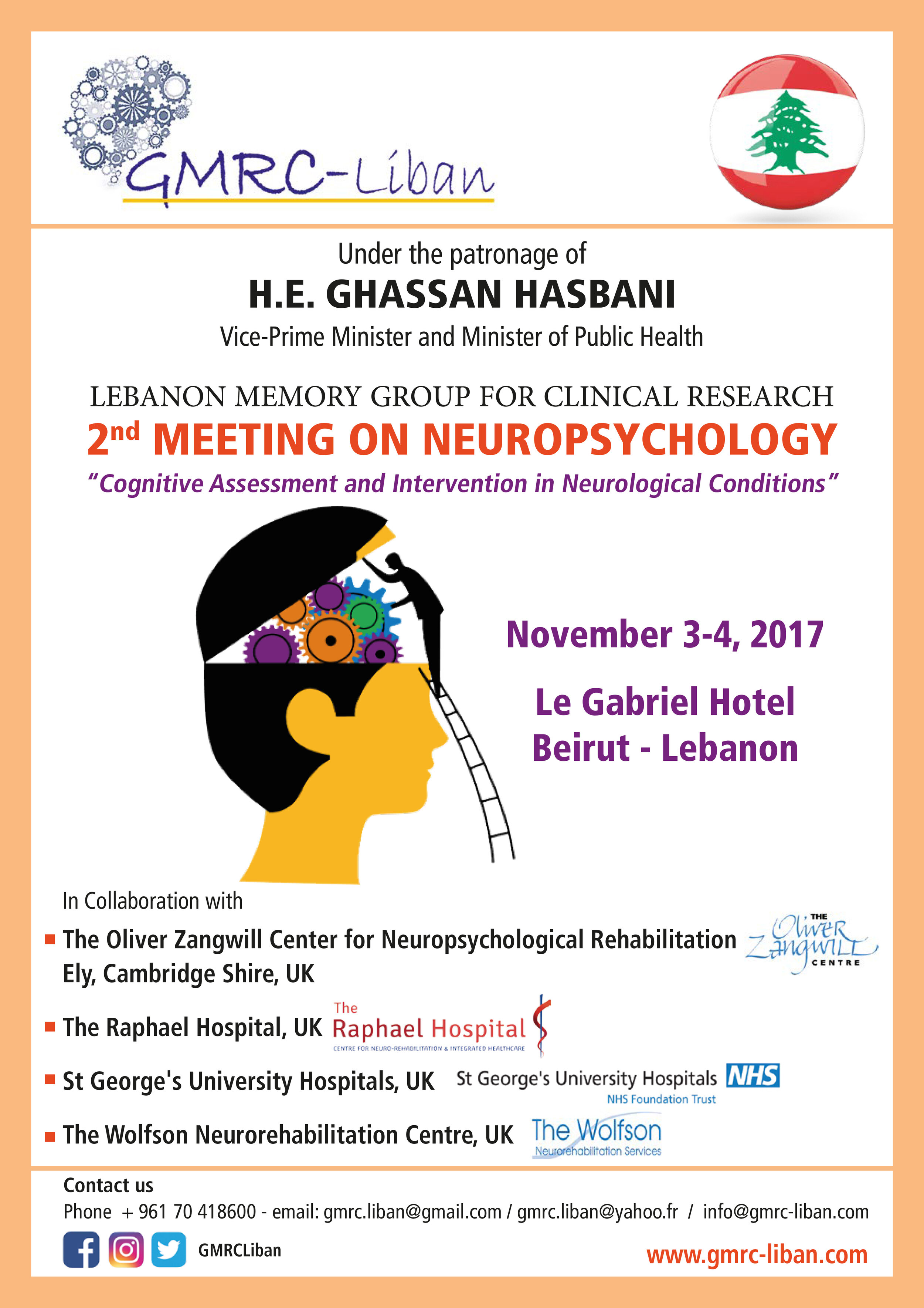 2nd Meeting - “COGNITIVE ASSESSMENT AND INTERVENTION IN NEUROLOGICAL CONDITIONS”